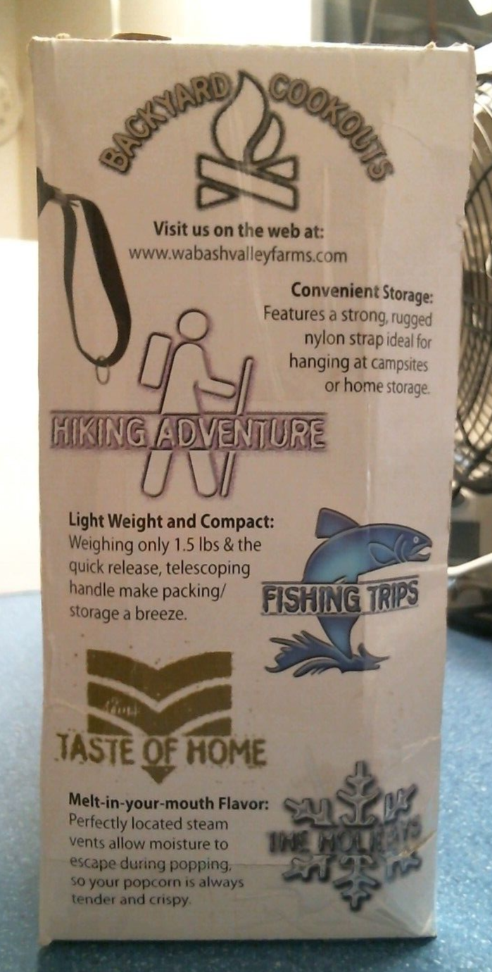 Wabash Valley Farms OpenFire Pop Popcorn Popper Kit (00017) FS eBay