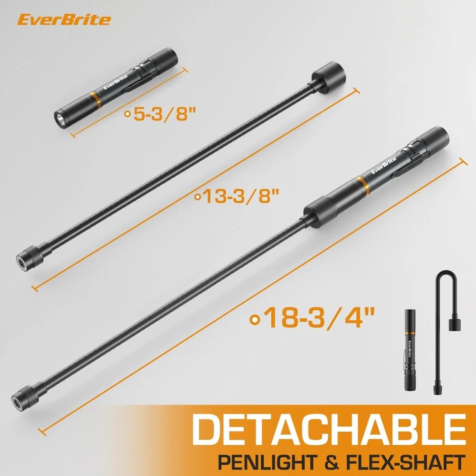 EverBrite Rechargeable LED Work Light Multi-Functional Flashlight w/3 Light Mode - Image 2 of 4