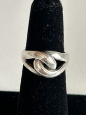 VINTAGE MODERNIST 925 STERLING RING SIZE 5.5