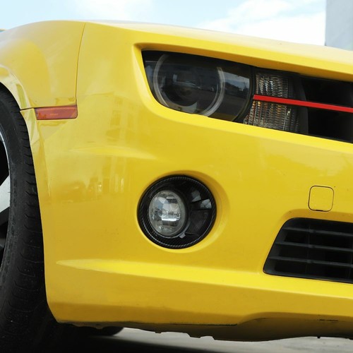 Cubierta de borde de luz antiniebla delantera para Chevrolet Camaro 2010-2013 ABS fibra de carbono - Imagen 4 de 8