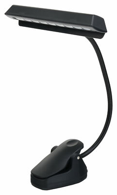 Klasse LED Notenpultleuchte zum Anklemmen an Notenpulte und Notenständer black