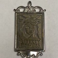 Vintage Souvenir Spoon US Collectible Statue Liberty Centennial 1886-1986 NY