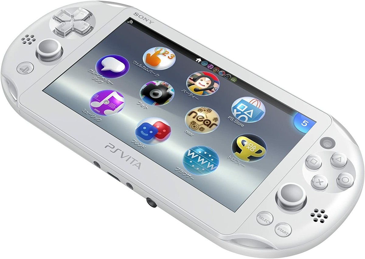 Unused】Sony PS Vita PCH-2000 ZA12 Slim White Wi-Fi Model Console