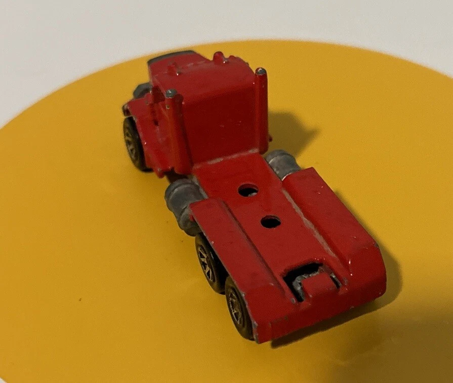 Plataformas de direção vintage vermelhas Hot Wheels PETERBILT semi caminhão cabine 1979 - Imagem 2 de 4