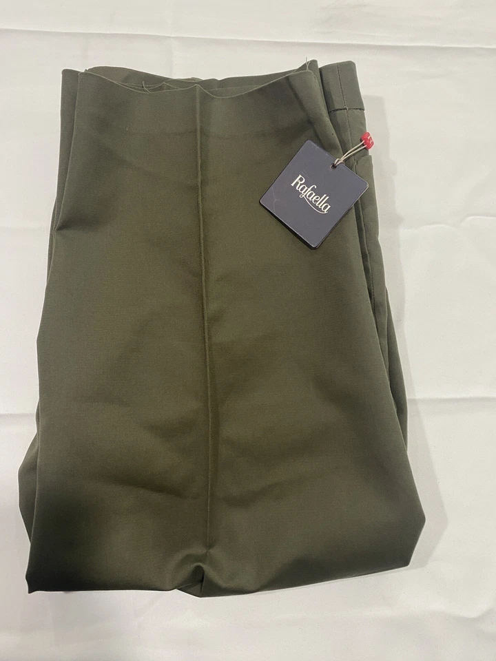 Pantalones de vestir Rafaella para mujer talla 14 hoja de uva infusión de verano Foto 2 de 4