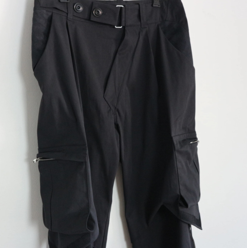 Kiko Kostadinov 00092020 Bindra Cargo Black Trouser