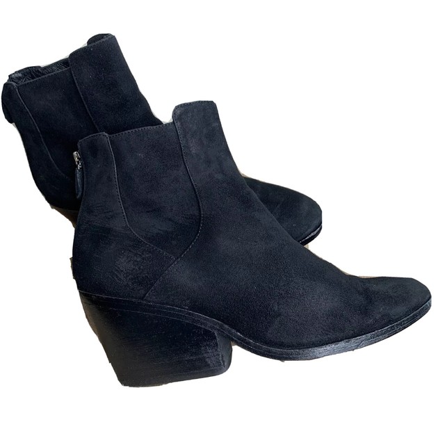 eileen fisher harper suede bootie