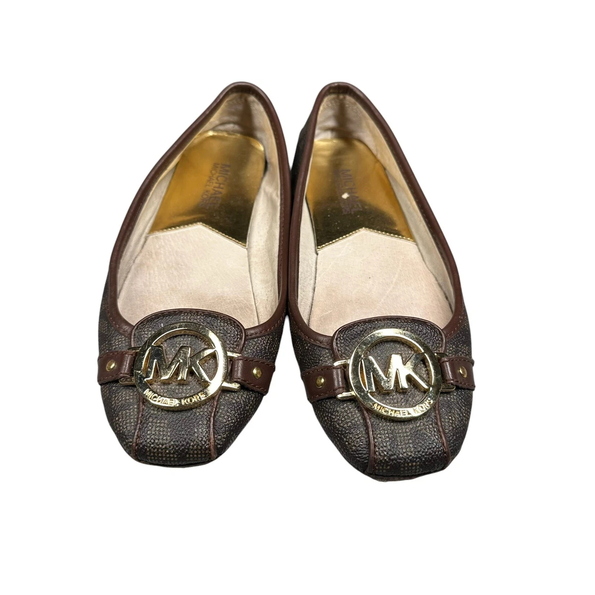 Michael Kors Buckle Leather Upper Flats for Women for sale 