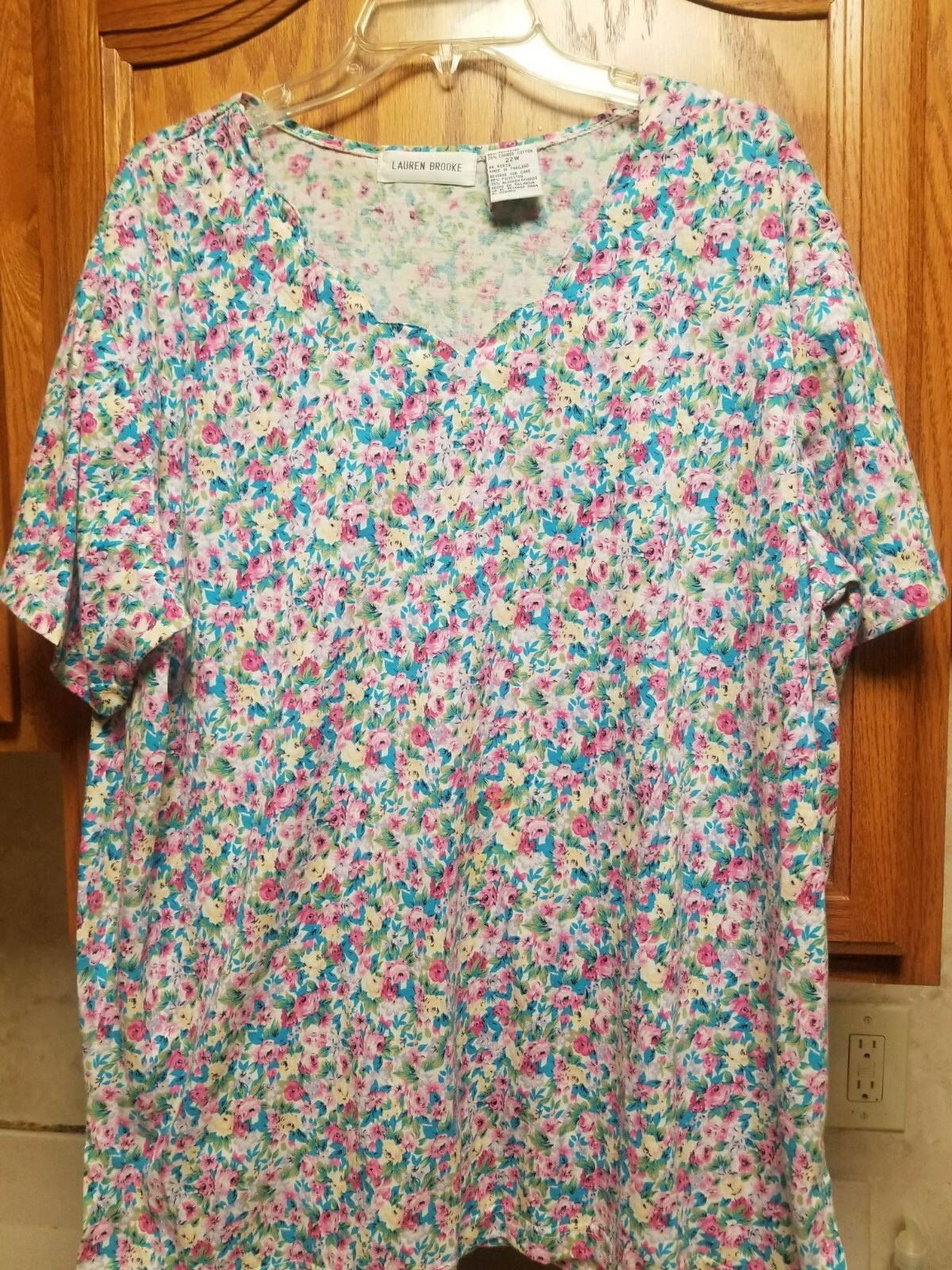 Lauren  Brooke Womens Top Shirt Blouse Size 22W