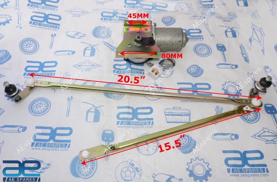 Wiper Motor & Rotary Link Arm For Suzuki Samurai SJ410 413 Right Hand Drive - Imagem 2 de 4