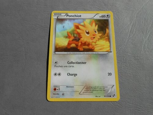Carte Pokémon Noir & Blanc - 81/114 Ponchiot PV60 - FR - Photo 1/2