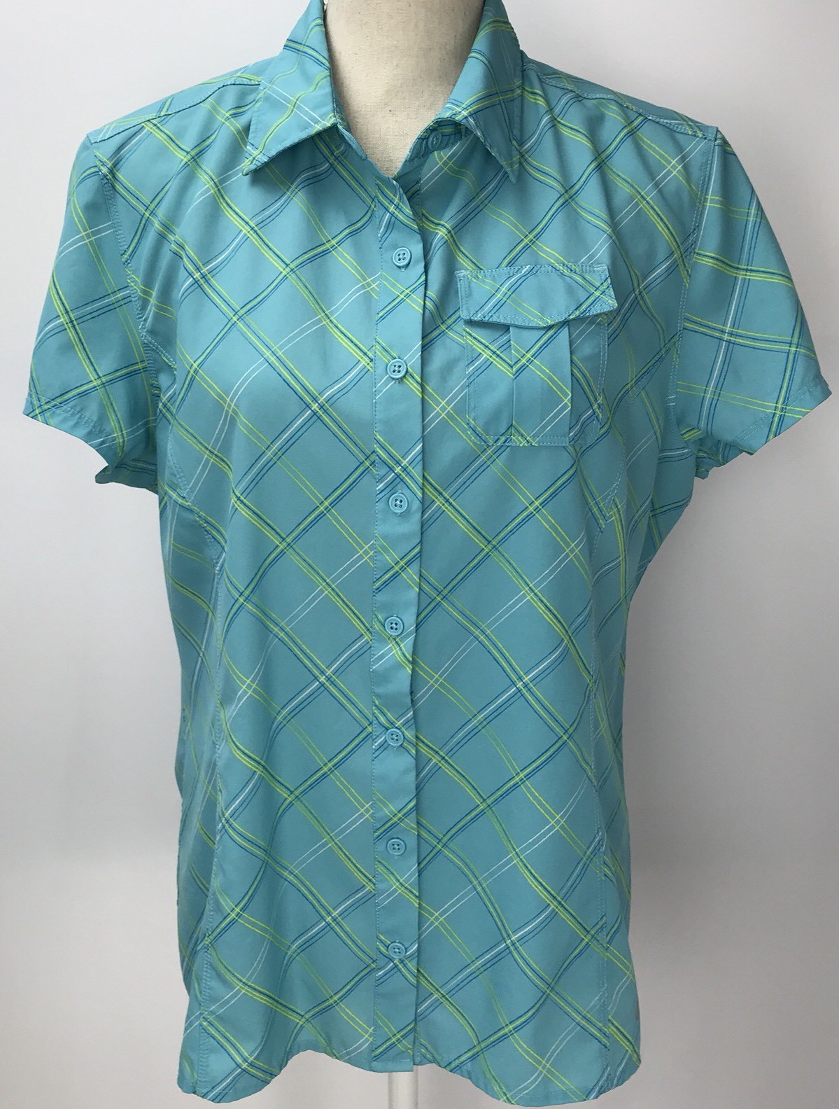 Reel Legends Performance Medium Button Up Shirt S… - image 2