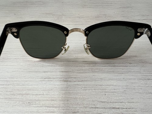 Ray Ban Clubmaster, Original Bausch & Lomb, schwarz/gold mit Originaletui - Bild 4 von 11