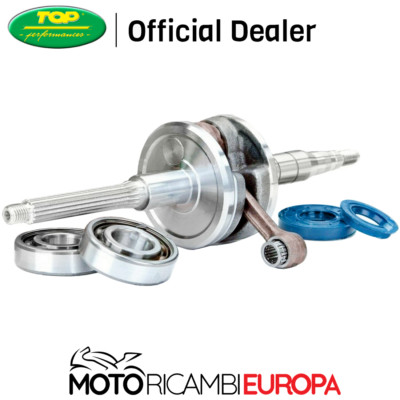 ALBERO MOTORE TOP PERFORMANCE + CUSCINETTI E PARAOLI MINARELLI 50CC ORIZZONTALE