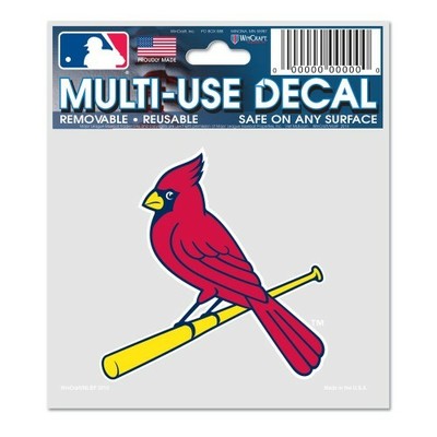 ST. LOUIS CARDINALS COOPERSTOWN 3''X4'' MULTI-USE DECAL PERFECT FOR CAR WINDOWS