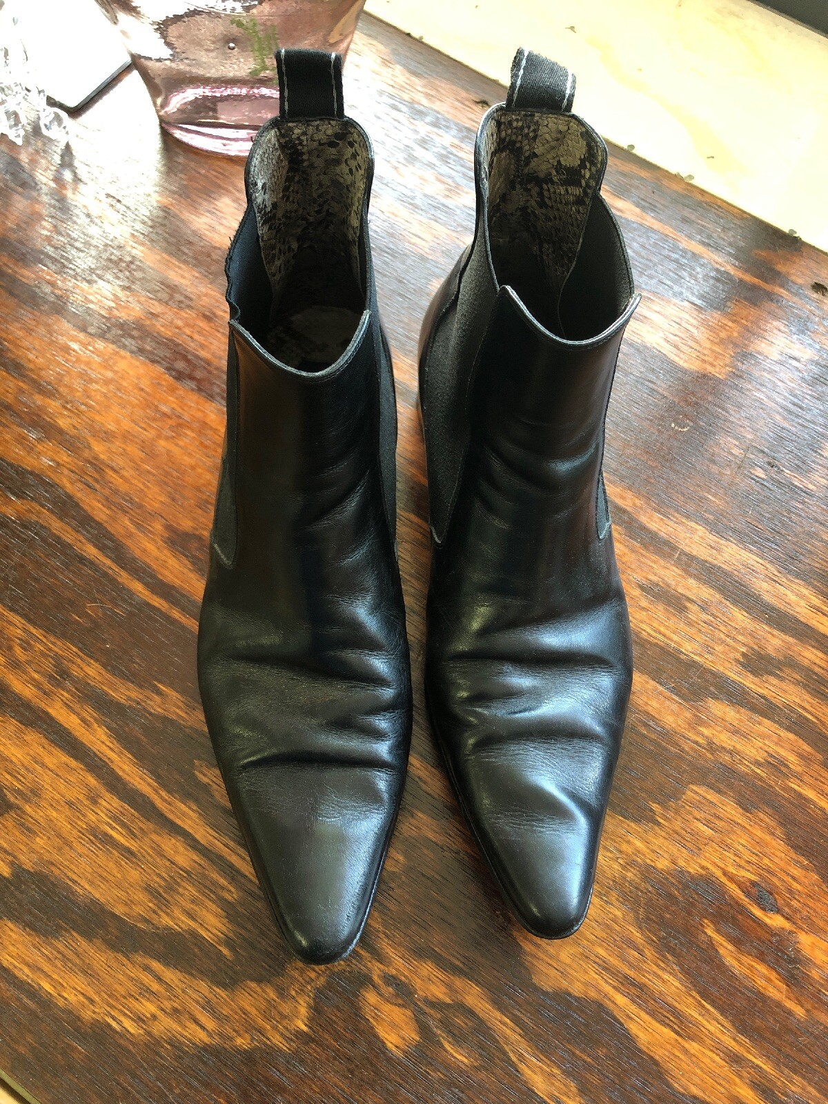 Patrick Cox VTG Mens Leather Black 