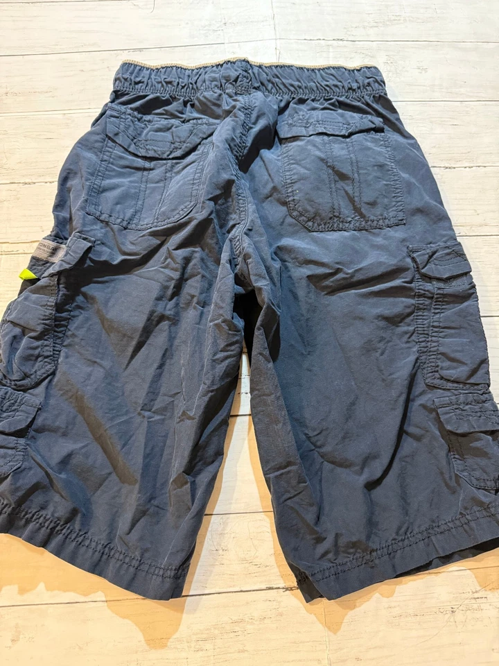 Unionbay Boys Navy Blue Straight Leg Flat Front Pull On Comfy Cargo Short Sz. 10 - Image 4 of 4