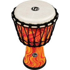 LP World Rope-Tuned Circle Djembe, 7 in. Oran...