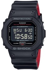 CASIO G-SHOCK DW-5600UHR-1JF Black & Red Series Digital Chrono Men Watch NEW