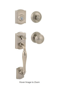 Baldwin Prestige WESLEY Satin Nickel Handleset Alcott SmartKey Entry ROUND KNOB
