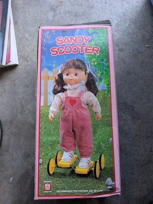 Vintage Sandy Scooter HD-8601 Musical Skating Doll Pioneer Toys Taiwan w/...
