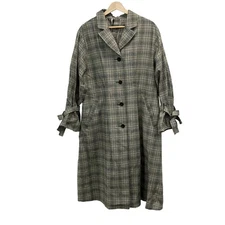 Auth LANVIN en Bleu - Black Cream Women's Coat