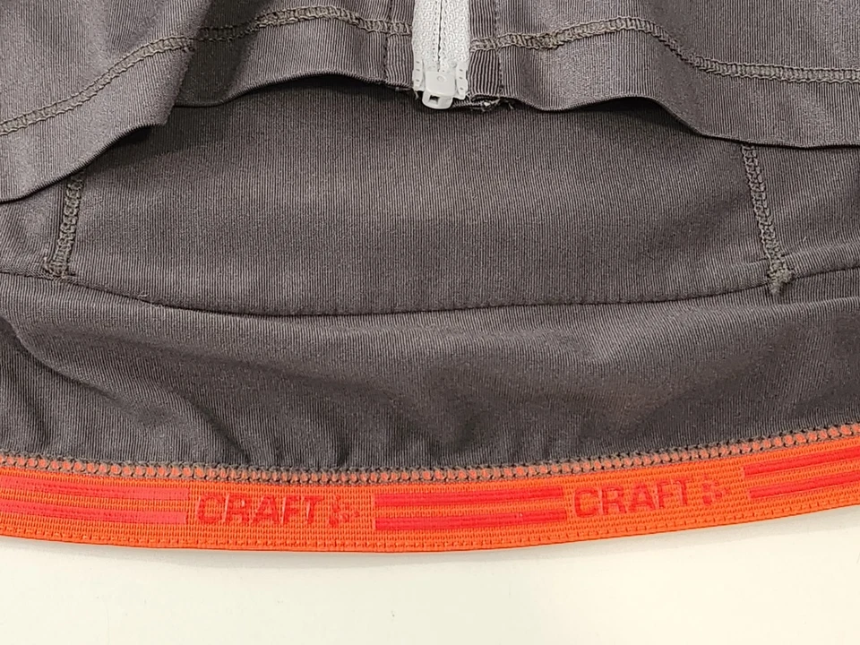 Craft Mens Cycling Vest Zip Large Grey Orange Back Pockets Zipper Sports Clothes - Image 4 of 4