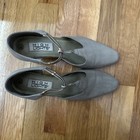 Women’s High Lights Suede Tan/Beige T Strap Heels. Size 8 1/2 Medium. Preowned — photo 2