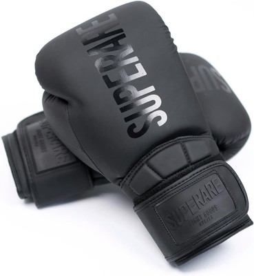 Superare Supergel V Boxing Gloves, Professional Training, 14 oz, Black 