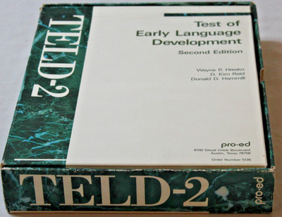 Pro-Ed TELD-2 Test of Early Language Development Second Edition