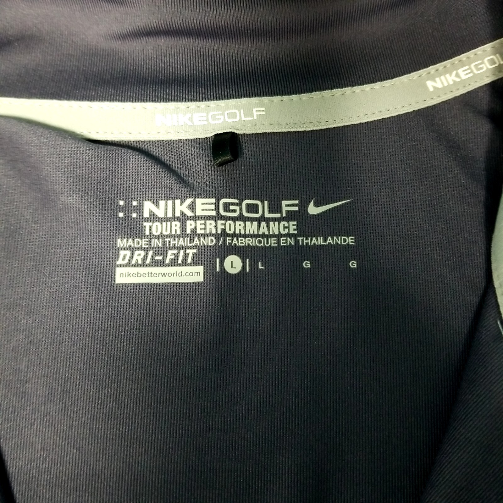 Tour Performance Dri Fit Quarter Zip Purple Long Sleeve Top 