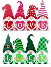 Reversible Valentines Day Decoration/St Patricks Day Decorations Wooden Sign, Do