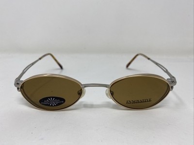 Innovative IMF320 Pewter/Gold 47-20-140 Eyeglasses Frame w/ Clip-on AW90
