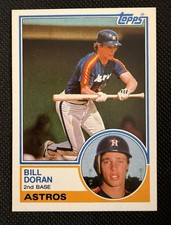1983 Topps Traded Bill Doran #26T 1 Star Back Rookie Card (RC) Houston Astros MT. rookie card picture