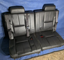 07-14 Escalade Yukon Tahoe Black Leather Rear Back Third 3rd Row