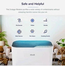 LEVOIT Vital 100 True HEPA Air Purifier - White