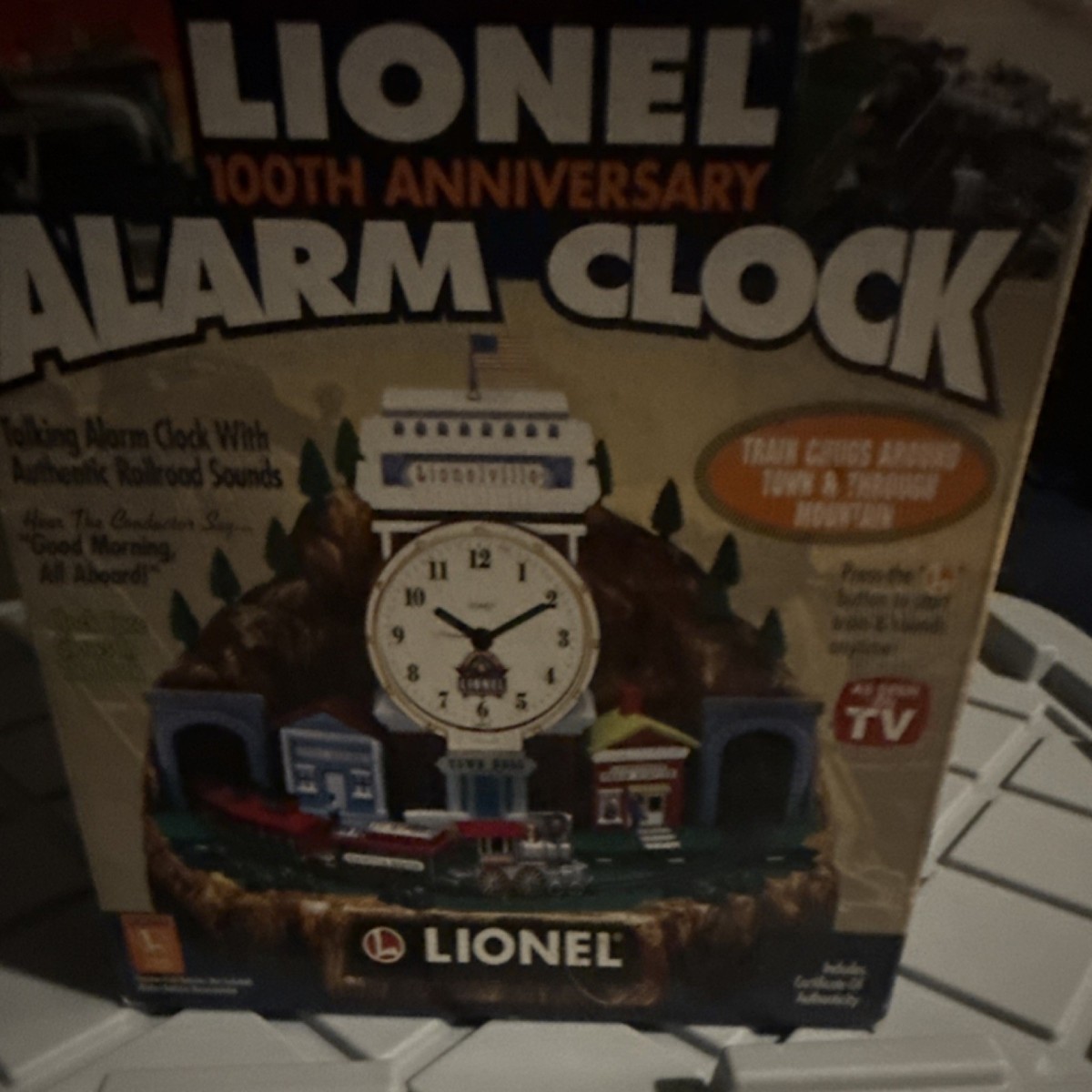 Lionel 100th Anniversary Alarm Clock 1900-2000 Limited Edition