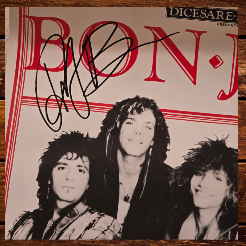 Bon Jovi signed Event Poster***Slippery When Wet***5 members Bon Jovi signed Event Poster***Slippery When Wet***5 members
