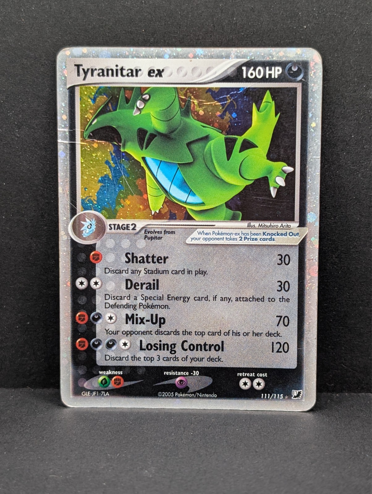 Tyranitar ex 111/115 Unseen Forces Holo Ultra Rare Pokemon TCG Nintendo MP