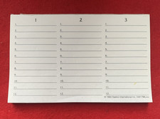 50 HOJAS DE RESPUESTAS DE JUEGO SCATTERGORIES 1994 SIN USAR, REPUESTO