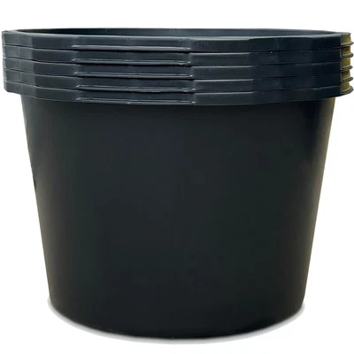 Kistenberg Mörteleimer rund 90 L 5er Set Mörtelkasten Mörtelwanne Zementkübel