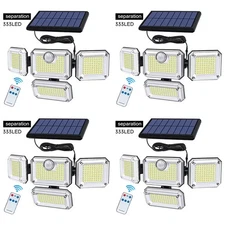 3000LM 333 LED Solar Lights Outdoor Waterproof Motion Sensor Security Wall Lamp