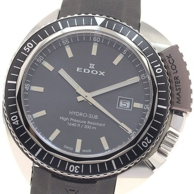 EDOX Hydro Sub 500m 53200 Date gray Dial Quartz Men's Watch_957346