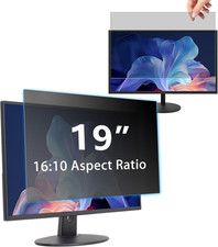 19" Privacy Screen Computer for 16:10 Aspect Ratio, 2-Sided Removable Anti-Peepi