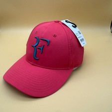 Cappello berretto Roger Federer Uniqlo RF rosso con logo nero nuovo con etichetta
