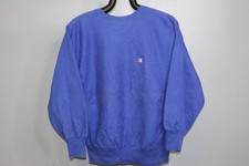 Vintage 80s Champion Reverse Weave Blue Crewneck Sweatshirt Made in USA XL