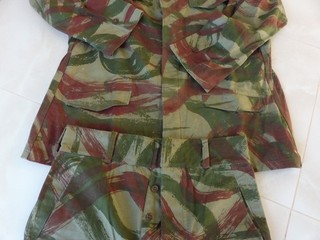 ALGERIE / BLIZZARD / TENUE CAMOUFLEE PARACHUTISTE / VESTE PANTALON / ORIGINALE