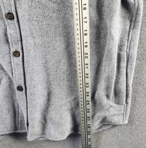 The Men's Store at Bloomingdale's Wool Button Front Overshirt XL Stone Wash L/S image 7