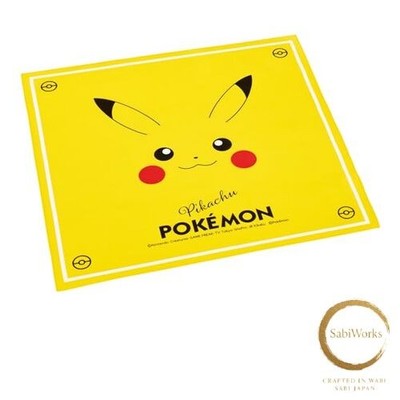 New Skater Lunch Cloth for Kids 43x43cm Made in Japan Pokemon Pikachu Face 25