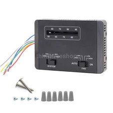 Coleman Mach Black Manual Wall Thermostat Single Stage Heat/Cool RVP 7330F3852